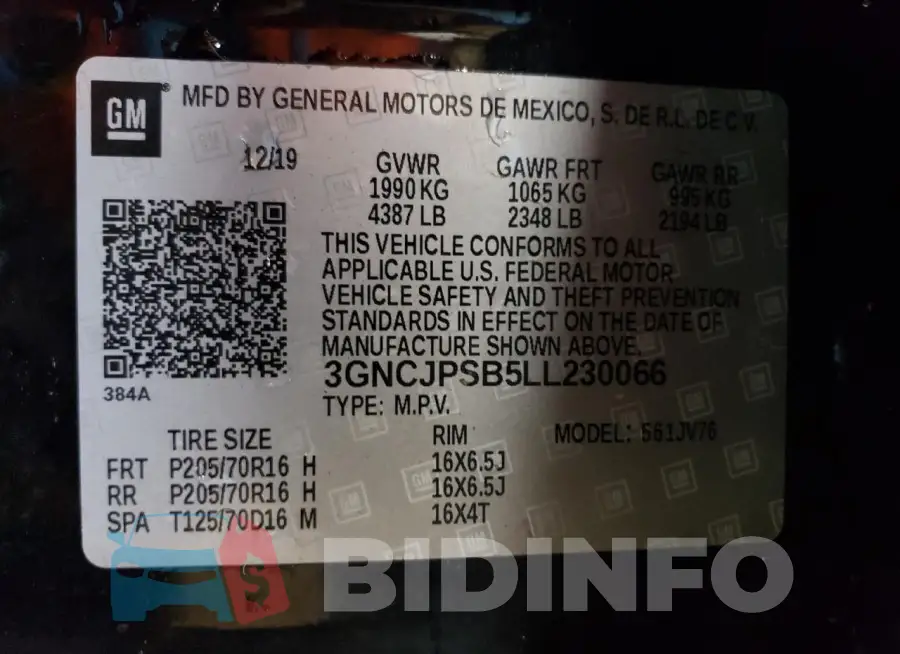 3GNCJPSB5LL230066 Photo# 12