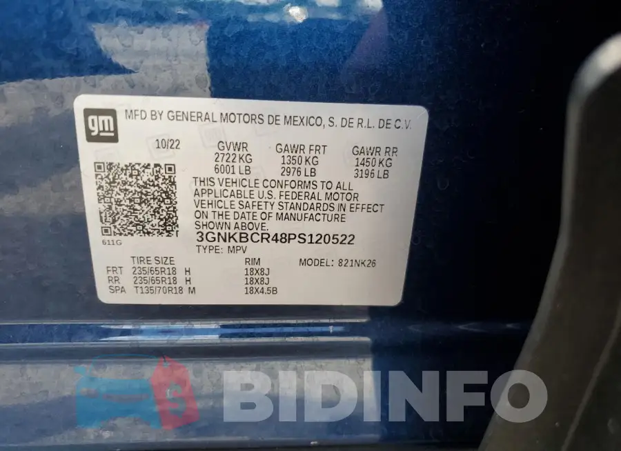 3GNKBCR48PS120522 Photo# 13