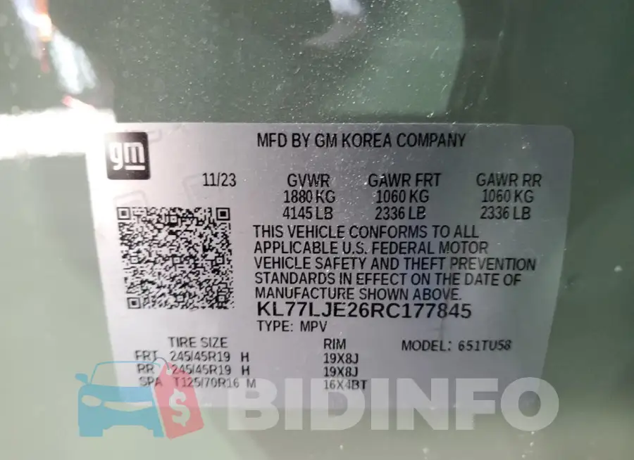 KL77LJE26RC177845 Photo# 13