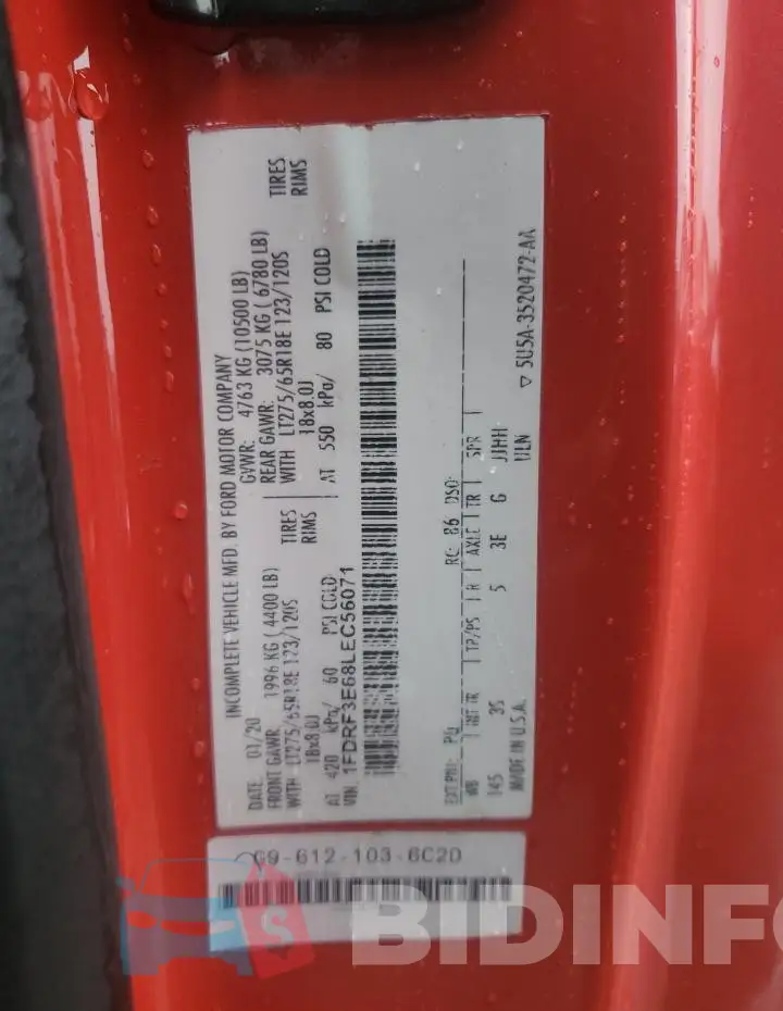 1FDRF3E68LEC56071 Photo# 12