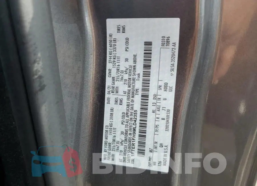 1FTER1FH9MLD42355 Photo# 12