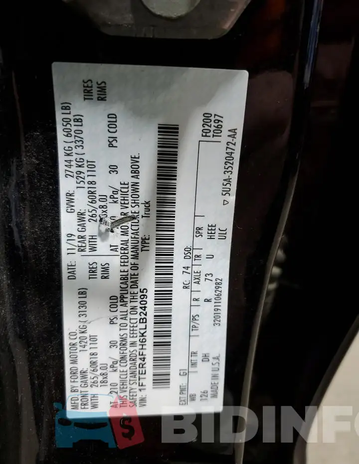 1FTER4FH6KLB24095 Photo# 12