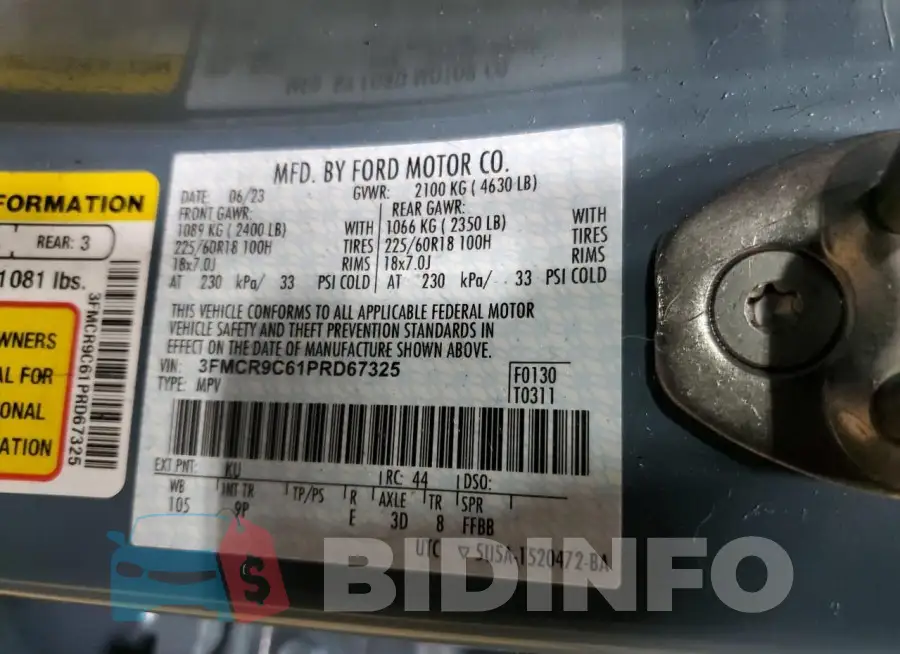 3FMCR9C61PRD67325 Photo# 14