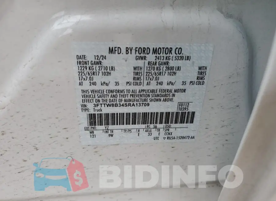 3FTTW8B34SRA13709 Photo# 13