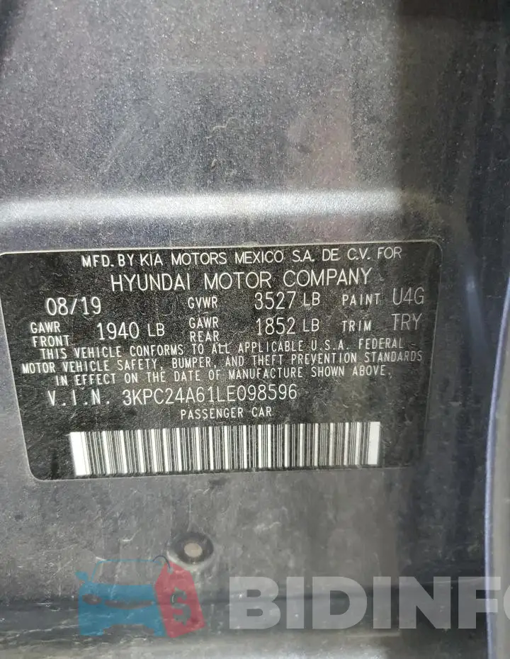 3KPC24A61LE098596 Photo# 12
