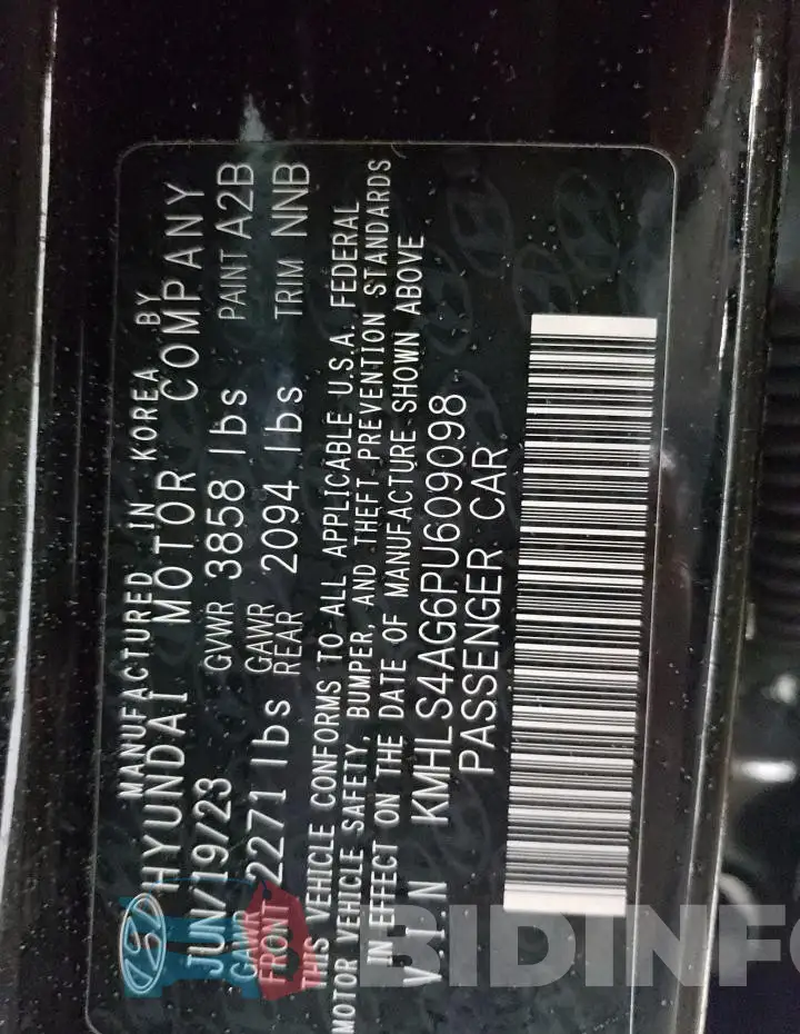 KMHLS4AG6PU609098 Photo# 13