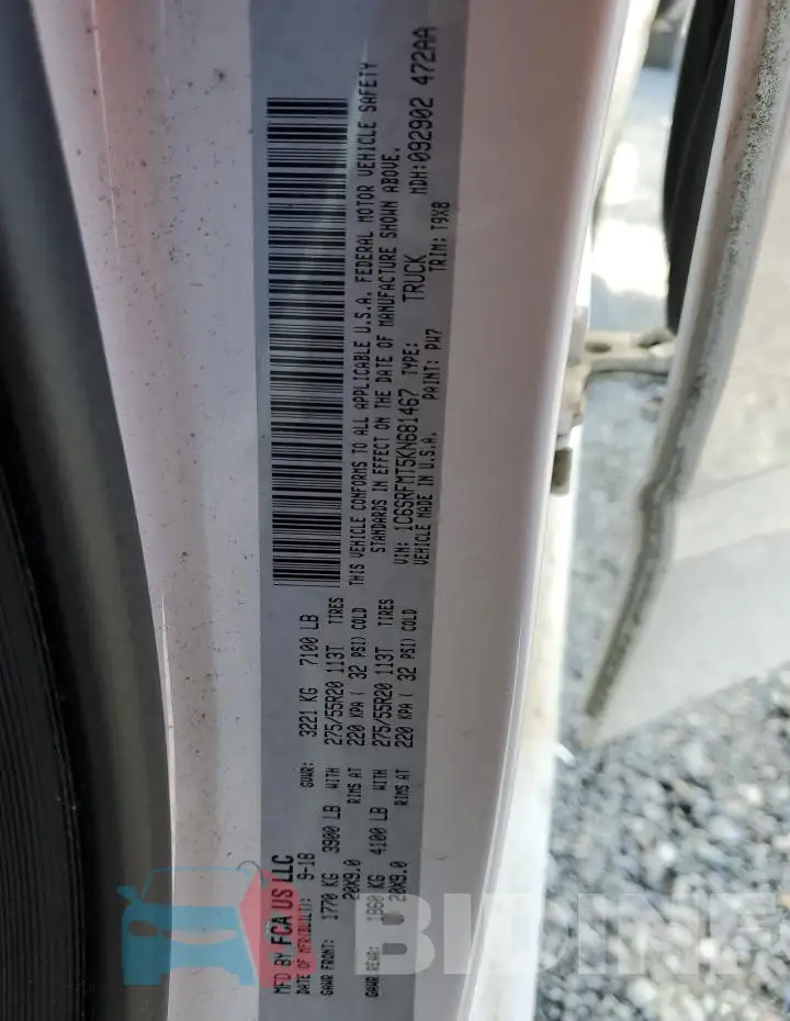 1C6SRFMT5KN681467 Photo# 12