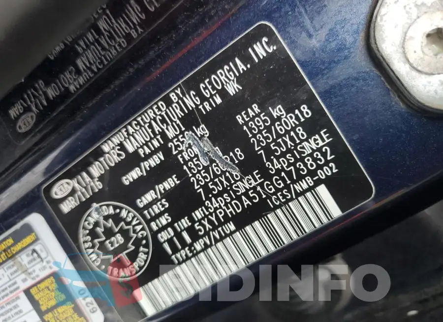 5XYPHDA51GG173832 Photo# 14