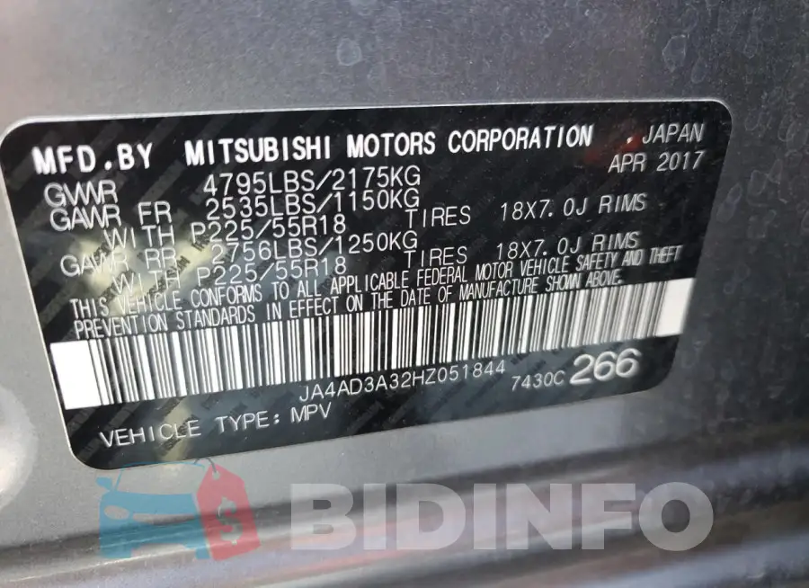 JA4AD3A32HZ051844 Photo# 12