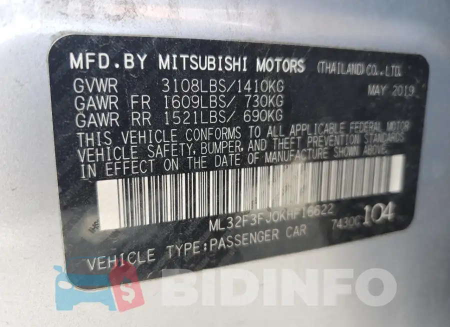 ML32F3FJ0KHF16622 Photo# 12
