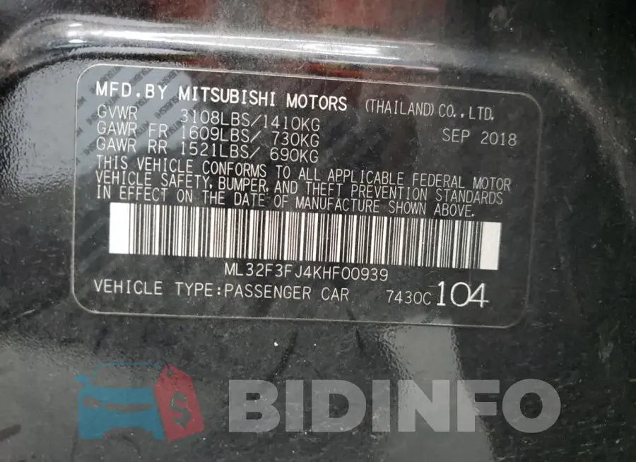 ML32F3FJ4KHF00939 Photo# 12
