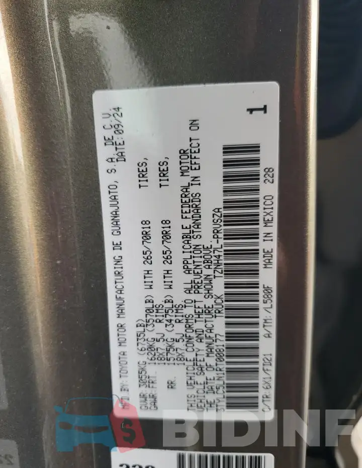 3TYLC5LN1RT008177 Photo# 12