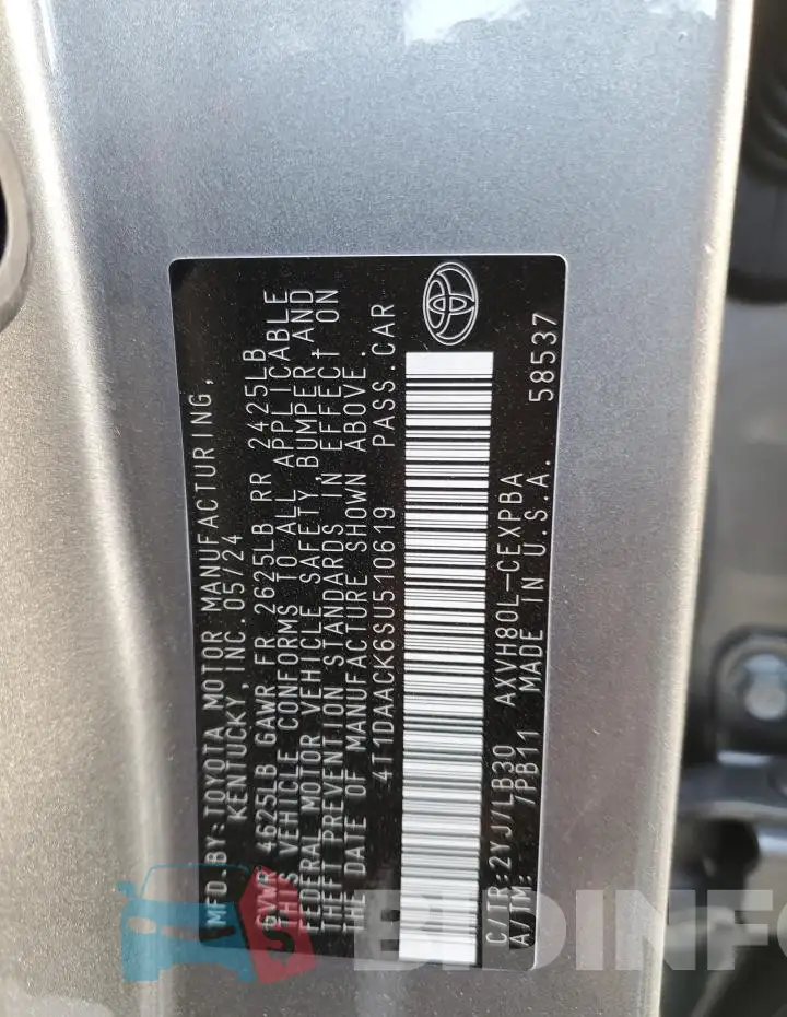 4T1DAACK6SU510619 Photo# 12
