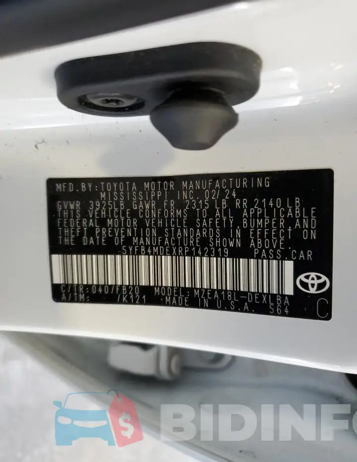 5YFB4MDEXRP142319 Photo# 12