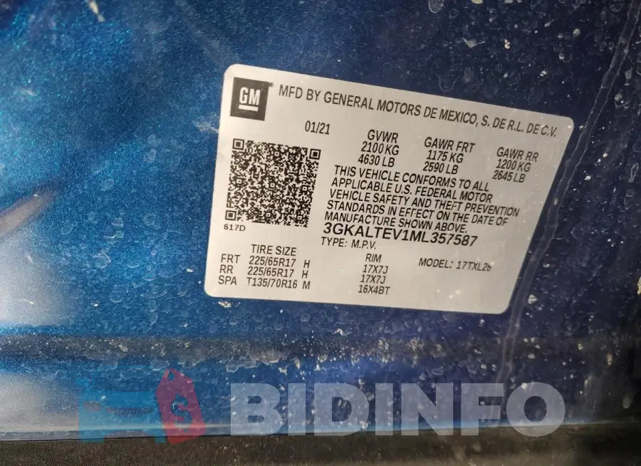 3GKALTEV1ML357587 Photo# 12