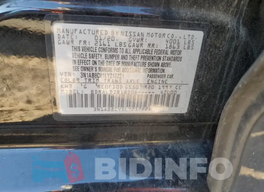 3N1AB8CV1LY217221 Photo# 12