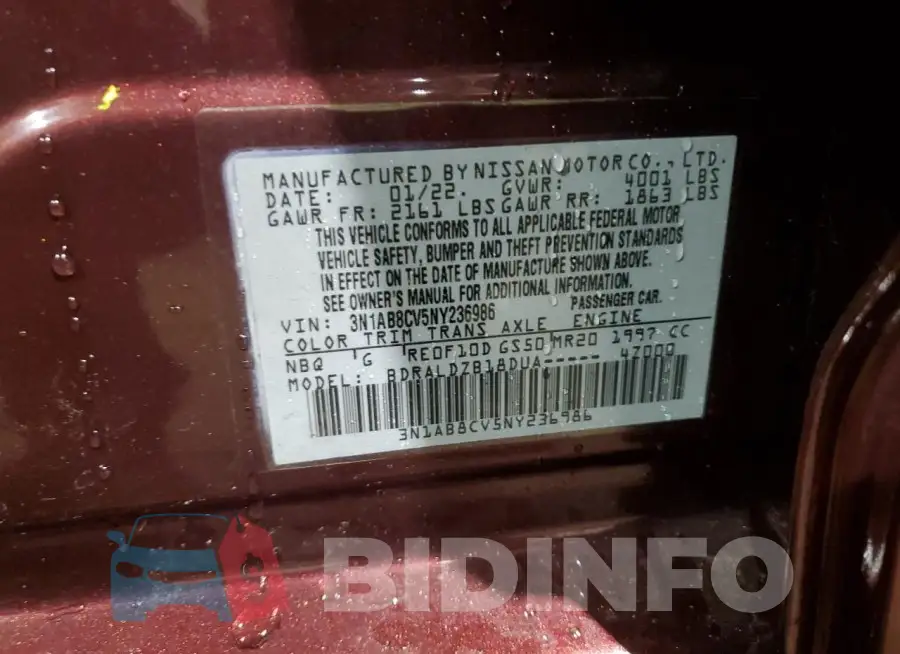 3N1AB8CV5NY236986 Photo# 13