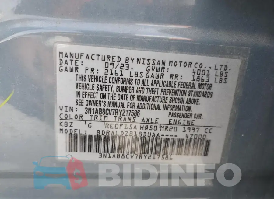 3N1AB8CV7RY217586 Photo# 12