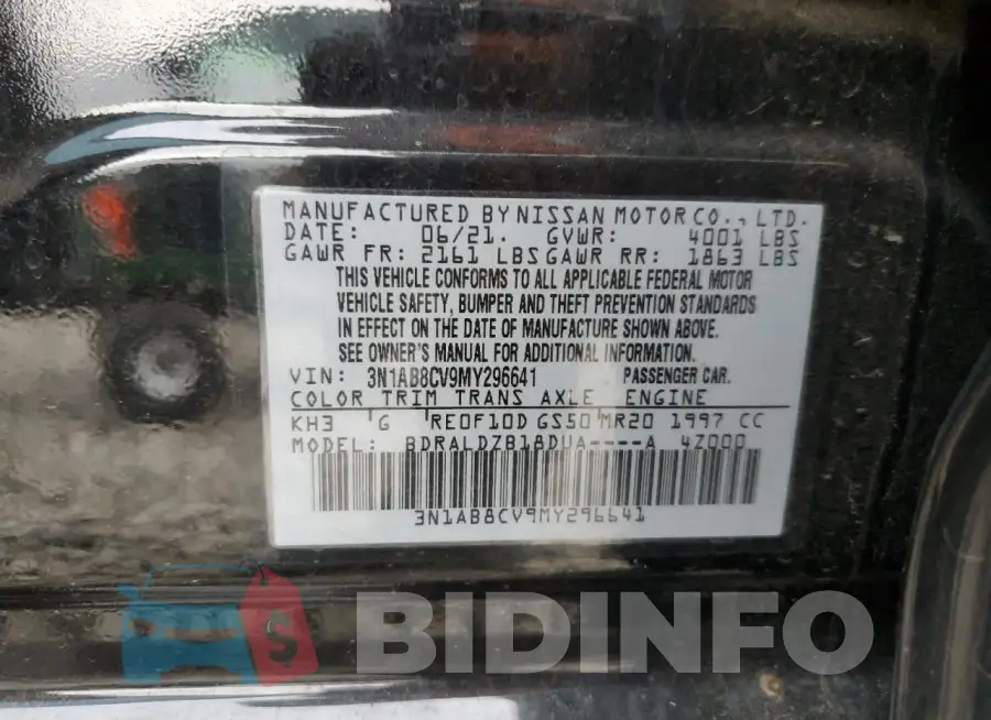 3N1AB8CV9MY296641 Photo# 13