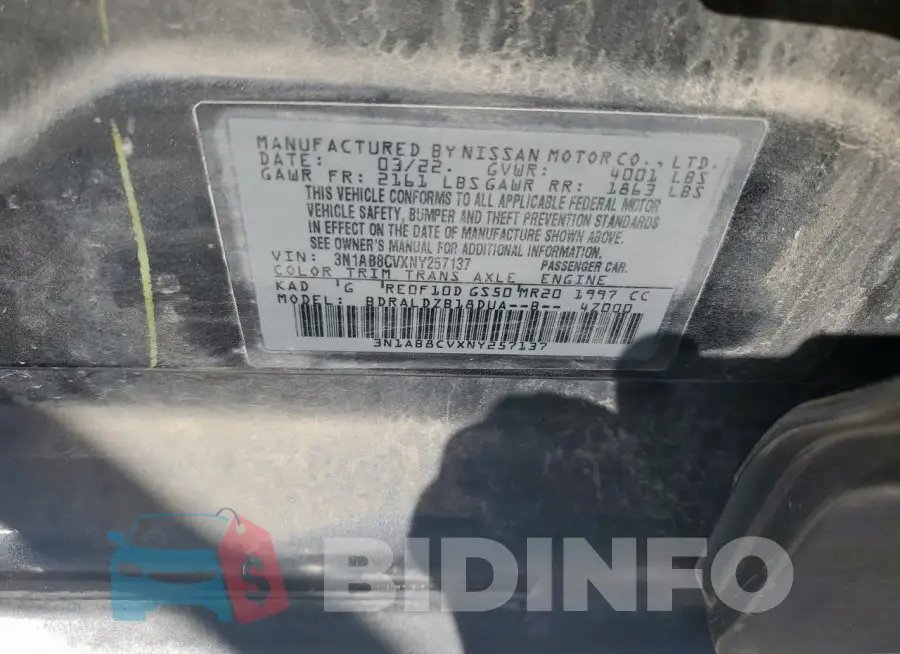 3N1AB8CVXNY257137 Photo# 13