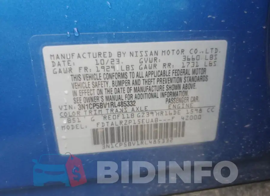 3N1CP5BV1RL485332 Photo# 14
