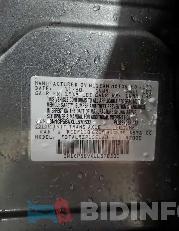 3N1CP5BVXLL570533 Photo# 14