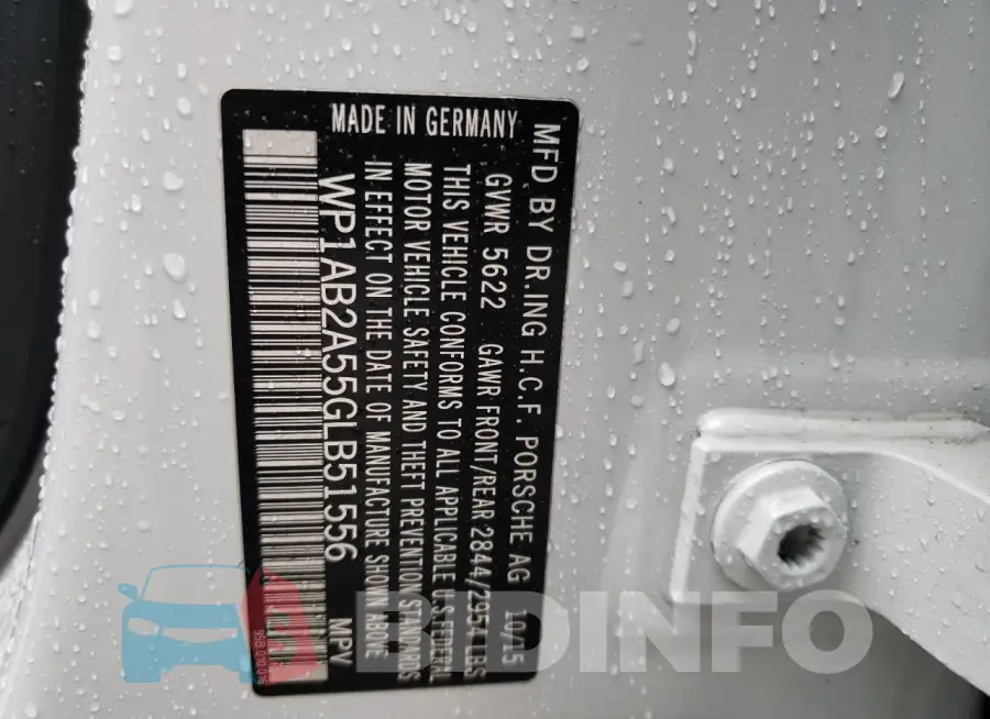 WP1AB2A55GLB51556 Photo# 13