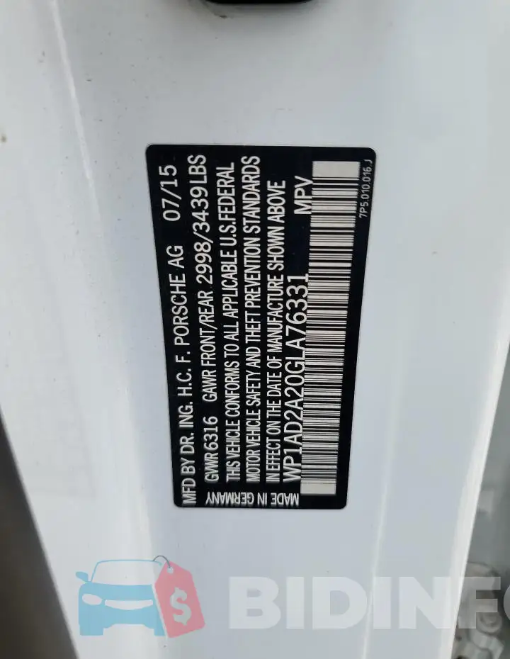 WP1AD2A20GLA76331 Photo# 13
