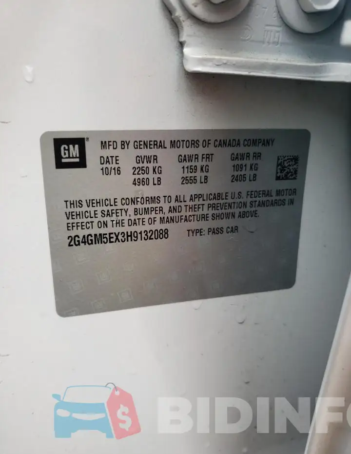 2G4GM5EX3H9132088 Photo# 13