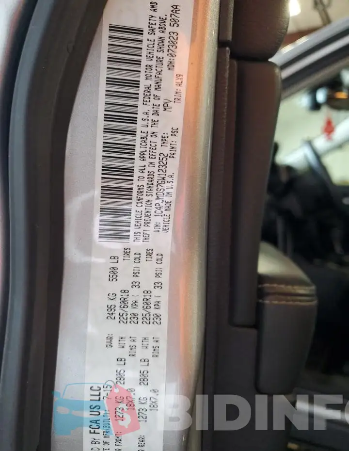 1C4PJMDS7GW123252 Photo# 14 1C4PJMDS7GW123252 Photo# 14
