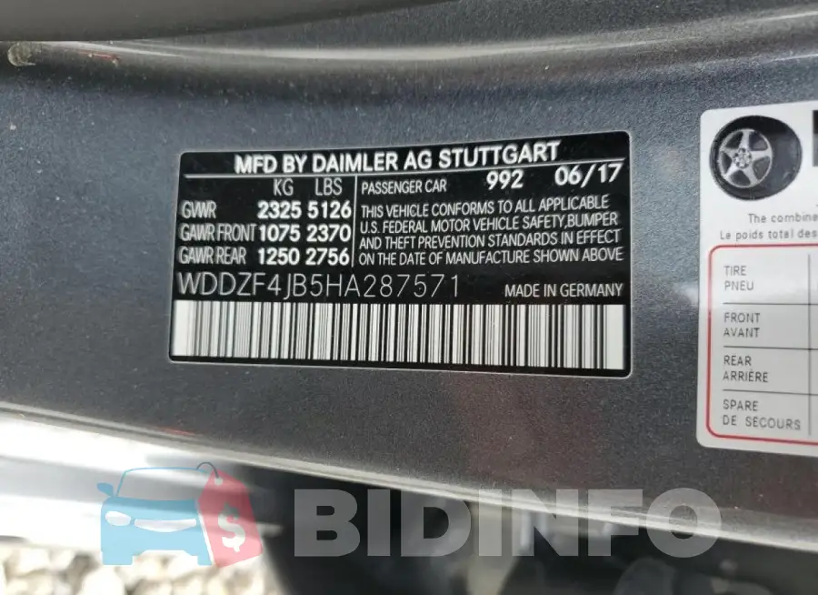 WDDZF4JB5HA287571 Photo# 12