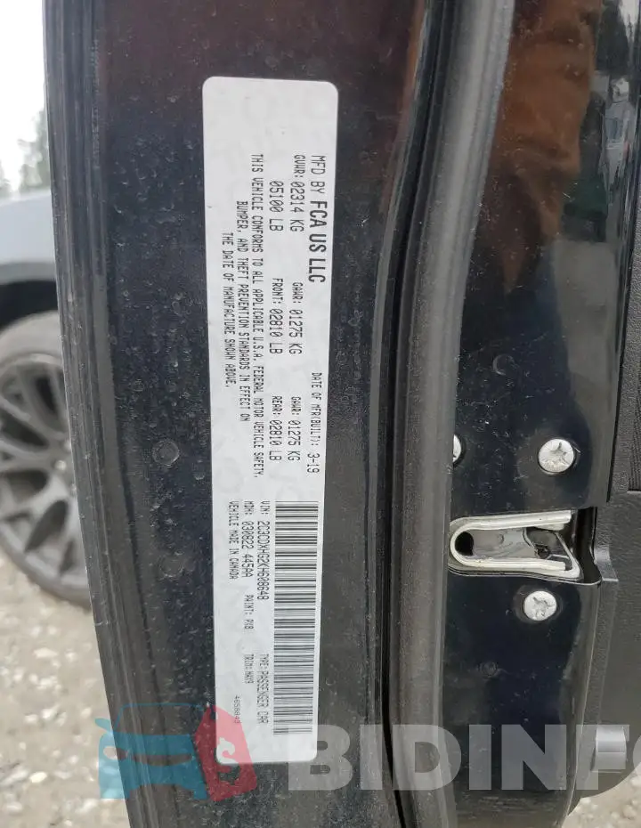 2C3CDXHG2KH608648 Photo# 13