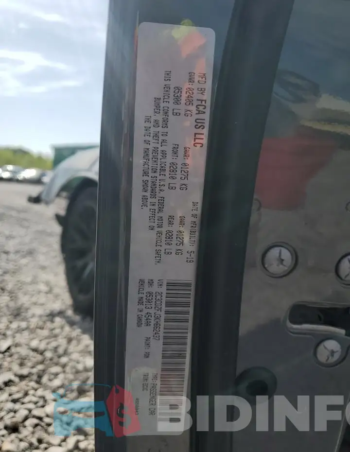 2C3CDZFJ3KH662437 Photo# 12
