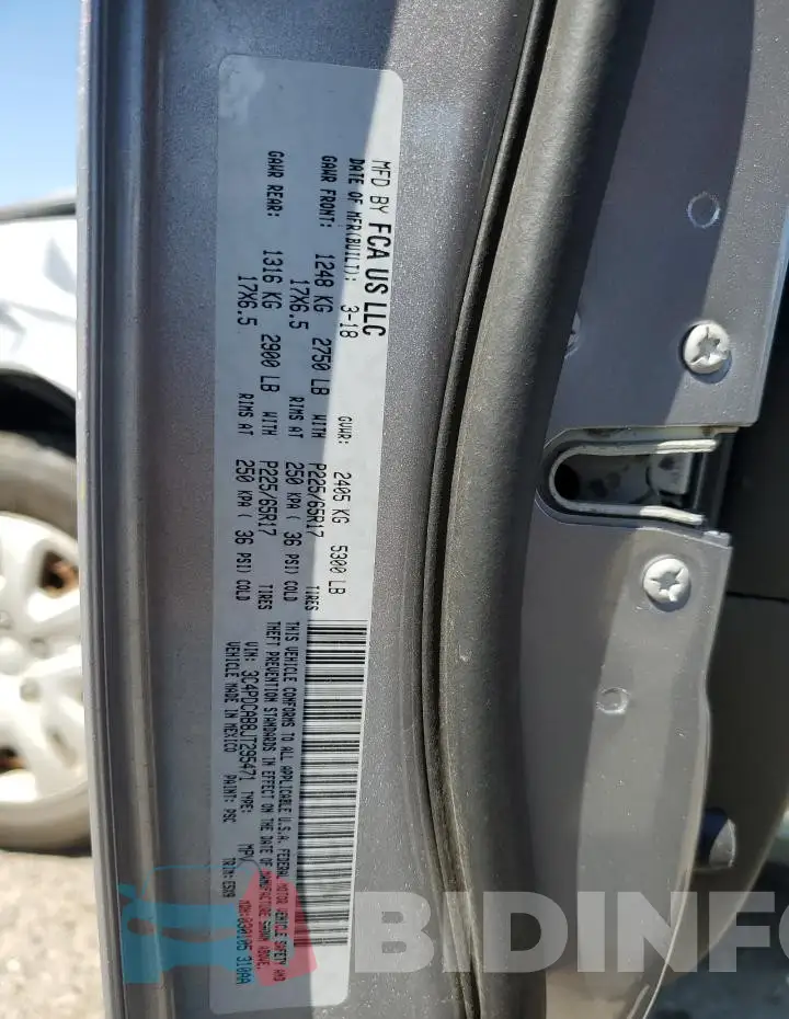 3C4PDCAB8JT295471 Photo# 13