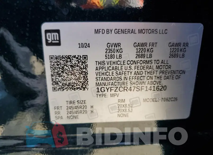 1GYFZCR47SF141620 Photo# 13