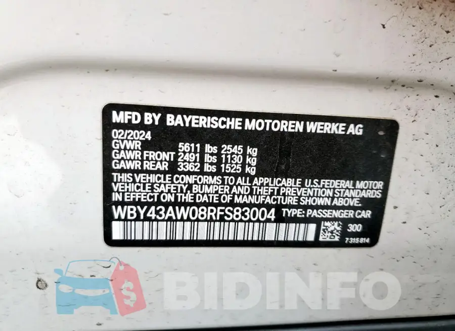 WBY43AW08RFS83004 Photo# 12