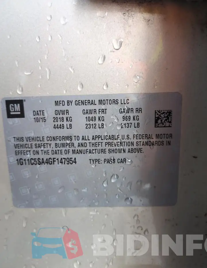 1G11C5SA4GF147954 Photo# 12
