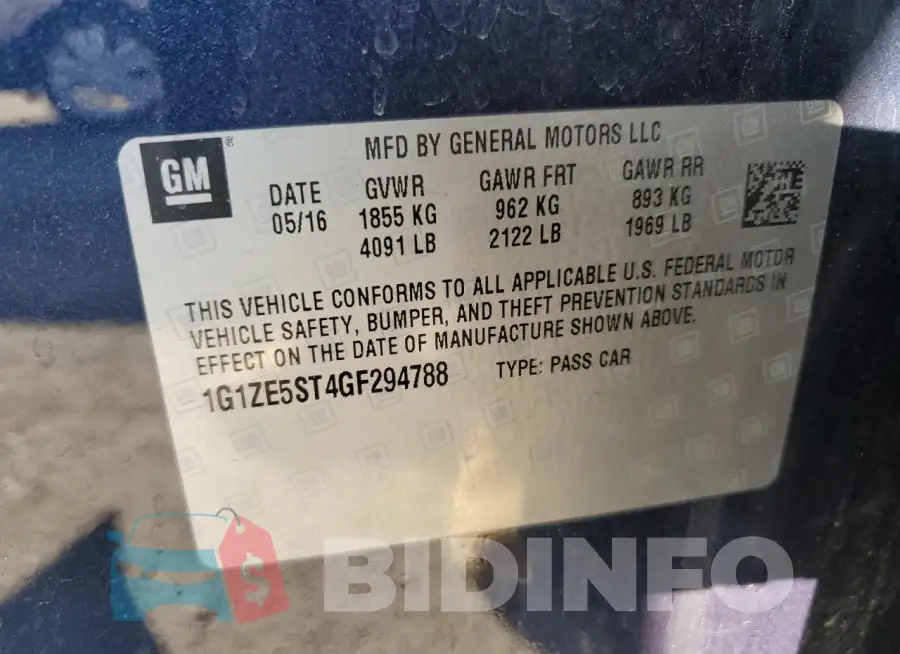1G1ZE5ST4GF294788 Photo# 12