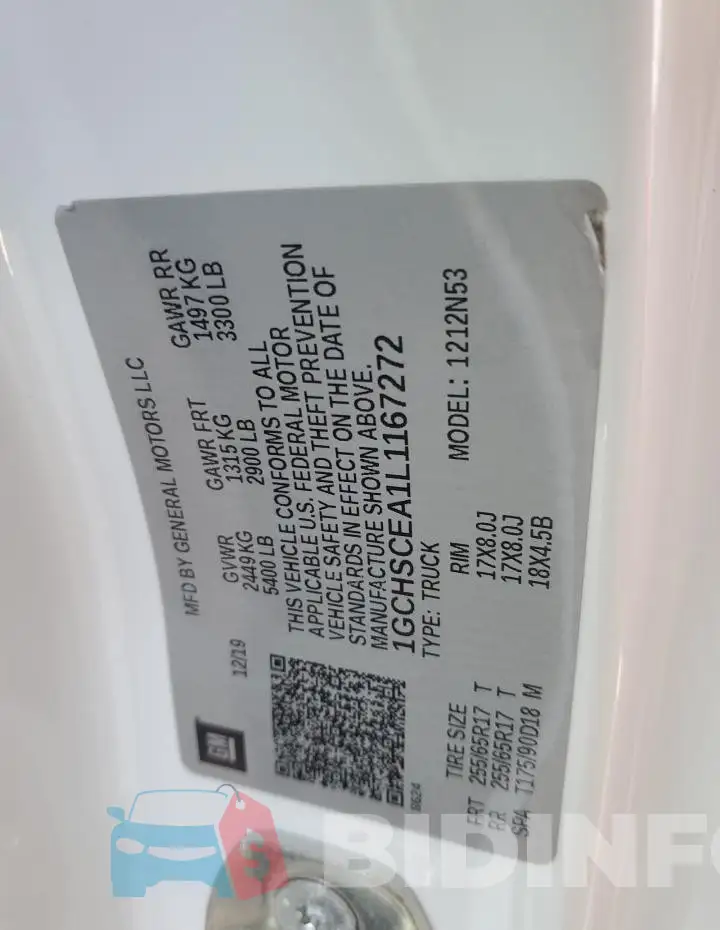 1GCHSCEA1L1167272 Photo# 13