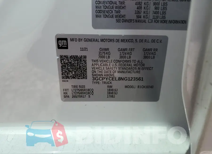 3GCPYCEL8NG123561 Photo# 12