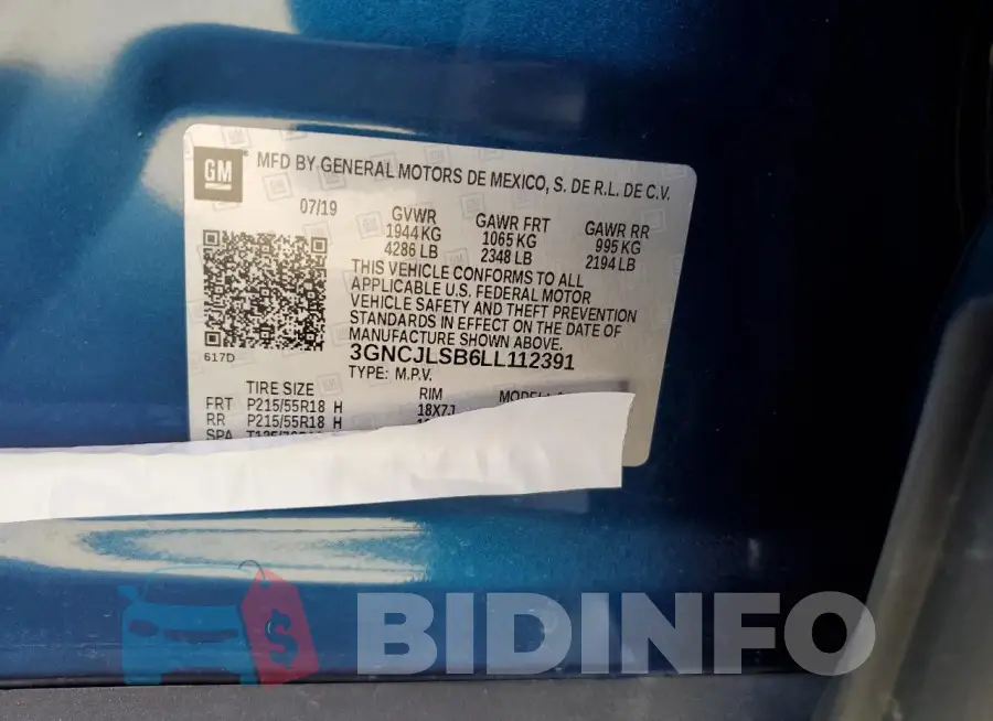 3GNCJLSB6LL112391 Photo# 14