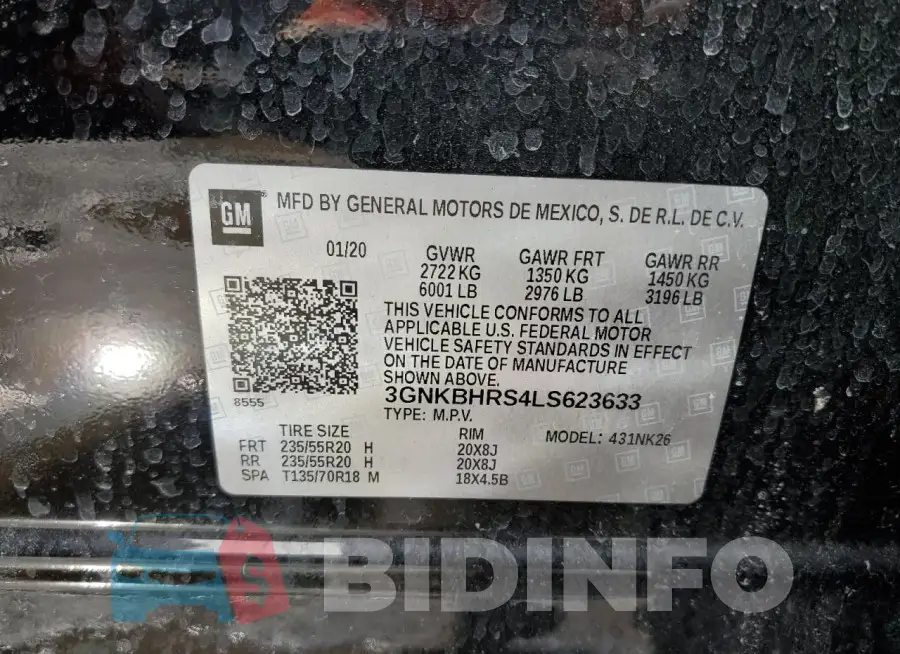 3GNKBHRS4LS623633 Photo# 13