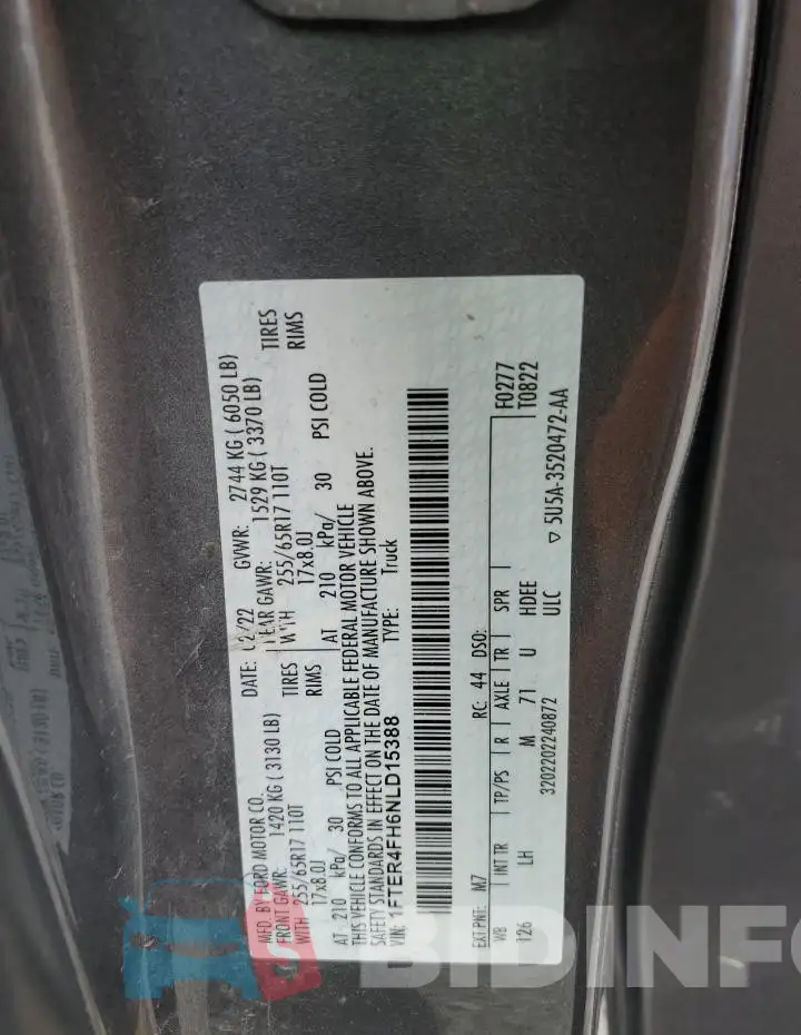 1FTER4FH6NLD15388 Photo# 12