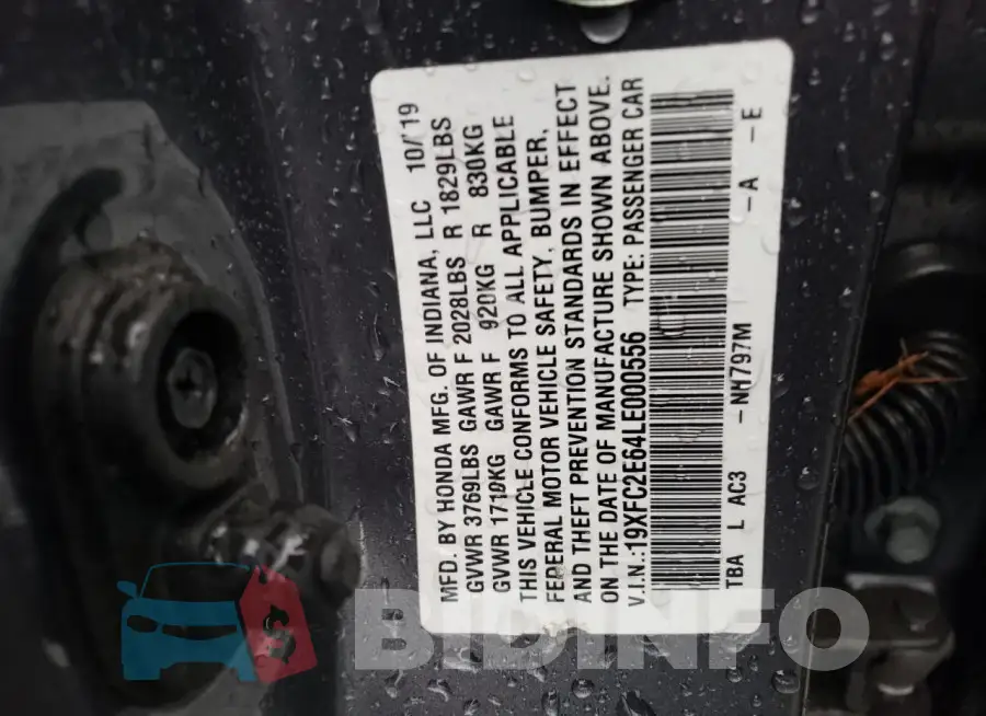 19XFC2E64LE000556 Photo# 12