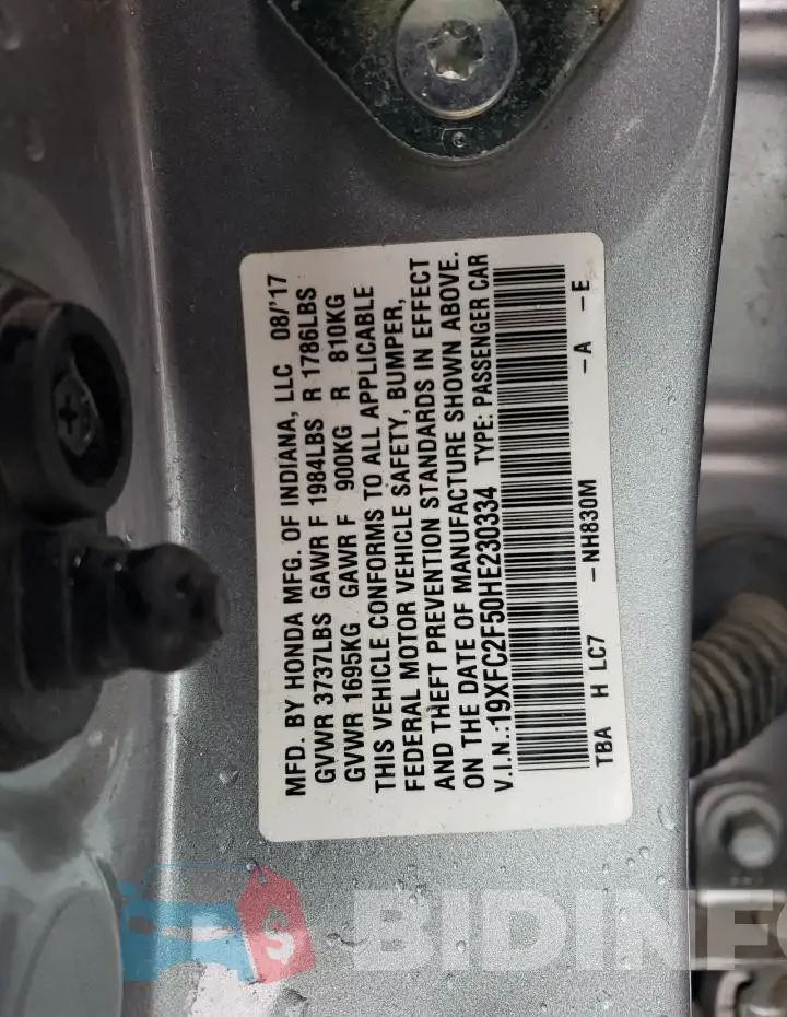 19XFC2F50HE230334 Photo# 12