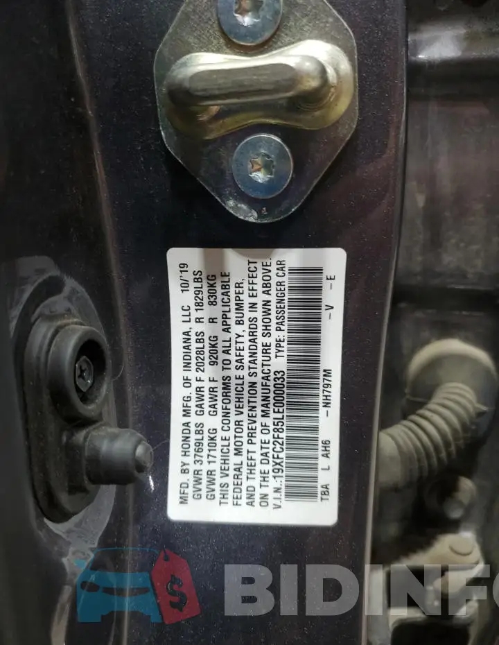19XFC2F85LE000033 Photo# 12
