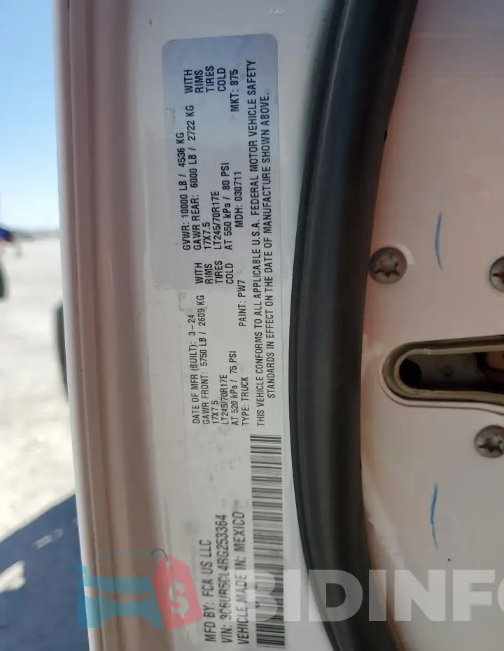 3C6UR5CL4RG253364 Photo# 13