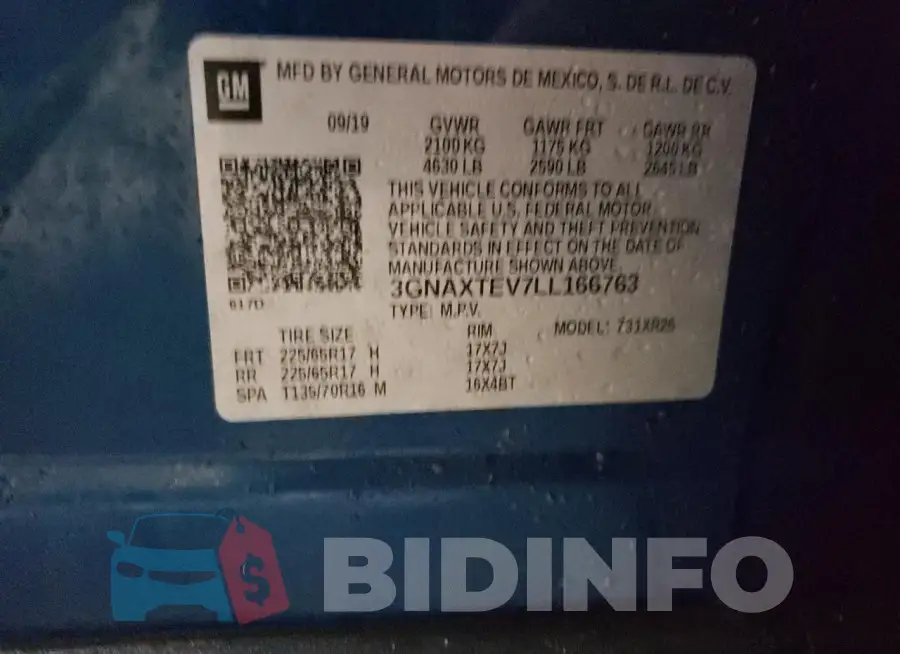 3GNAXTEV7LL166763 Photo# 13