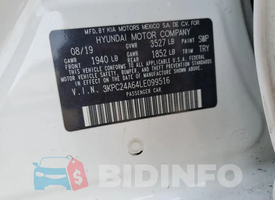 3KPC24A64LE099516 Photo# 12
