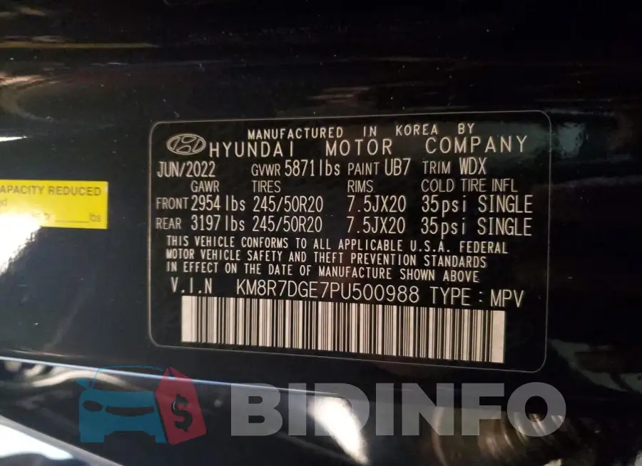 KM8R7DGE7PU500988 Photo# 13